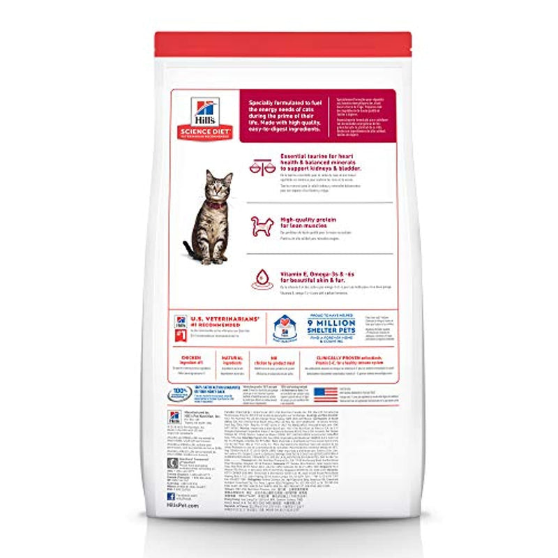 Hill's Science Diet Dry Cat Food, Adult, Chicken Recipe