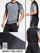 5 Pack Men’s Active Quick Dry Crew Neck T Shirts