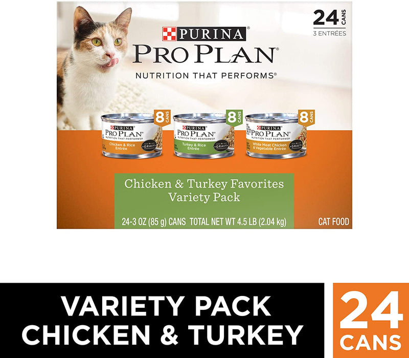 Purina Pro Plan Entrees in Gravy Adult Canned Wet Cat Food